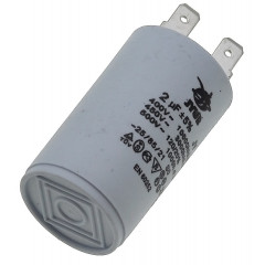 Конденсатор JYUL CBB-60H 2мкф - 450 VAC клеммы (30*51 mm) 2