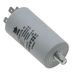 Конденсатор JYUL CBB-60M 7,5мкф - 450 VAC болт + клеми (35*66 мм) 2