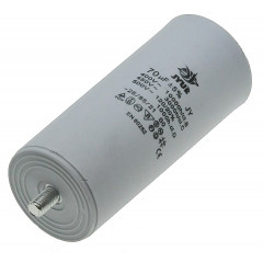 Конденсатор JYUL CBB-60M 70мкф - 450 VAC болт + клеми (50*117 мм) 2