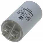 Конденсатор JYUL CBB-60M 20мкф - 450 VAC болт + клеми (40*71 мм)