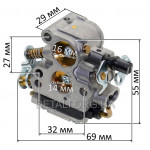 Карбюратор бензопили Husqvarna 236 - 240 аналог 5747194-02