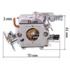 Карбюратор бензопилы Husqvarna 137/142 аналог 5300719-87