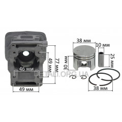 Поршневая VJ Parts для бензопилы ST MS-180 d38 мм аналог 11300201208