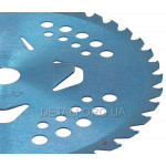 Нож победитовый с подрезкой 4-Т мотокосы/триммера 255х25,4х40-Т