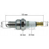 Свічка запалювання BOSCH RCJ7Y L55mm різьблення M10