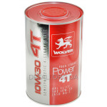Масло для 4-х тактных двигателей WOLVER FOUR STROKE POWER 4T SAE 10W-30 канистра 1л жесть
