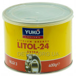 Смазка YUKO Литол-24 0,4кг банка 0,5л жесть