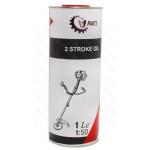 Олива для 2-х тактних двигунів VJ parts 2T 1л, ж/б  кругла / напівсинтетика