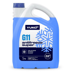 Охлаждающая жидкость YUKO ANTIFREEZE-32 G11 синий 5 кг канистра