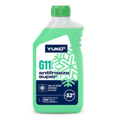 Охлаждающая жидкость YUKO ANTIFREEZE-32 G11 зеленый 1 кг канистра