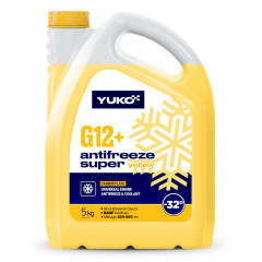 Охлаждающая жидкость YUKO ANTIFREEZE-32 G12+ желтый 5 кг канистра