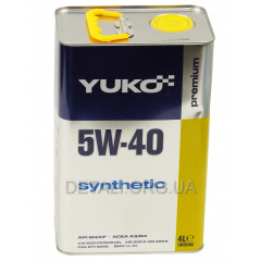 Олія YUKO SYNTHETIC 5W-40 SAE API SN/CF 4л каністра