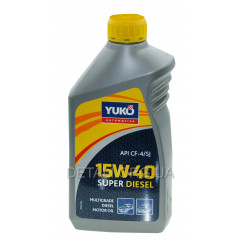 Масло YUKO SUPER DIESEL 15W-40 SAE API CF-4/SJ ACEA E5, E2 1л 