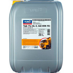 Масло YUKO ТАД-17и SAE 85W-90 API GL-5 20л 