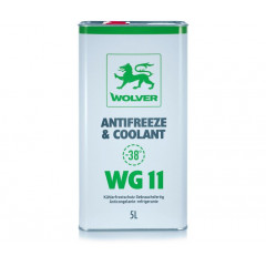 Антифриз Wolver Coolant Ready to Use WG11 (зеленый, до -38 С) 5 л