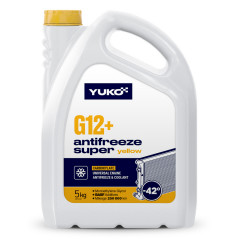 Антифриз-40 YUKO Super G12+ желтый 5 л канистра