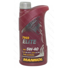 Олива для 4-х тактних двигунів Elite 4T API SN/CF 5W-40 MANNOL, 1л, синтетика