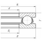 Підшипник BBC-R Латвія кульковий упорний 51204 P6 (20*40*14) (8204)