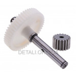 Шестерни (пара) аккумуляторного триммера Tekhmann TCGT-300/i20 (d1-5*20 h13, d2-52 h10 L83)