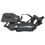 Ремінь мотокоси 2-х плечовий чорний