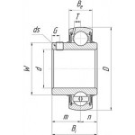 Подшипник BBC-R UC 204 (20*47*31) Латвия 