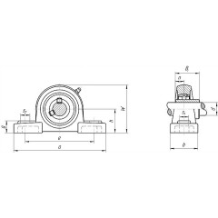 Подшипник BBC-R UCP208 d40 Латвия  2