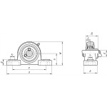 Подшипник BBC-R UCP212 d60 Латвия 