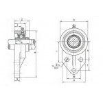 Подшипник BBC-R UCFB204 (d20) корпусный