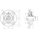 Подшипник BBC-R UCFC206 (d30) корпусный