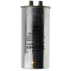 Конденсатор CBB-65 100мкф 450 VAC алюміній JYUL(60*127 mm)