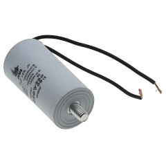 Конденсатор JYUL CBB-60L 7мкф - 450 VAC болт + дроту(35*68 mm) 2