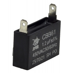 конденсатор JYUL CBB-61 1,2мкф - 450 VAC прямокутний 12х23х36 2