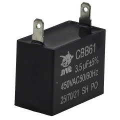 конденсатор JYUL CBB-61 3,5мкф - 450 VAC прямокутний 20х28х37 2