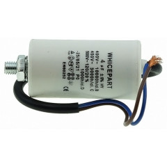 Робочий конденсатор Whicepart 4мкф 450V дроти (D34 / H64)