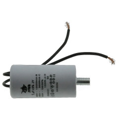 Конденсатор JYUL CBB-60L 1мкф - 450 VAC болт + провода (30*59 mm)