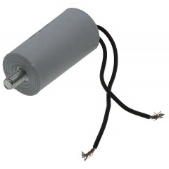 Конденсатор JYUL CBB-60L 1мкф - 450 VAC болт + провода (30*59 mm) 2