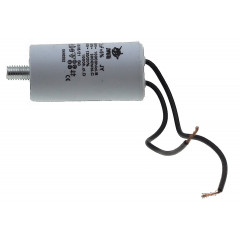 Конденсатор JYUL CBB-60L 2мкф - 450 VAC болт + провода (30*60 mm)
