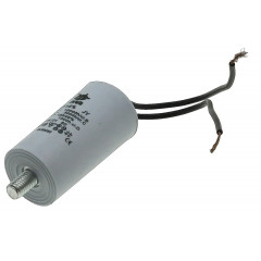 Конденсатор JYUL CBB-60L 3мкф - 450 VAC болт + провода (30*59 mm) 2