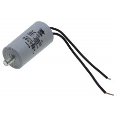 Конденсатор JYUL CBB-60L 6мкф - 450 VAC болт + провода (30*59 mm) 2