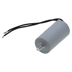 Конденсатор JYUL CBB-60L 10мкф - 450 VAC болт + провода (35*69 mm) 2