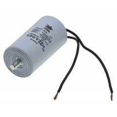 Конденсатор JYUL CBB-60L 14мкф - 450 VAC болт + провода (40*73 mm) 2