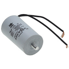 Конденсатор JYUL CBB-60L 16мкф - 450 VAC болт + провода (40*73 mm) 2