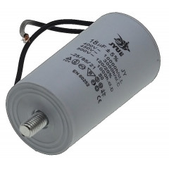 Конденсатор JYUL CBB-60L 18мкф - 450 VAC болт + провода (40*73 mm) 2