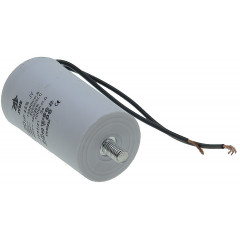 Конденсатор JYUL CBB-60L 20мкф - 450 VAC болт + провода (40*73 mm) 2