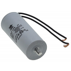 Конденсатор JYUL CBB-60L 25мкф - 450 VAC болт + провода (40*98 mm) 2