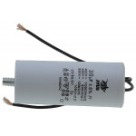 Конденсатор JYUL CBB-60L 30мкф - 450 VAC болт + провода (40*98 mm)
