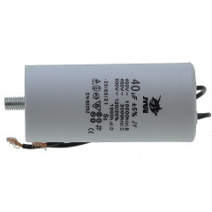 конденсатор JYUL CBB-60L 40мкф - 450 VAC болт + дроту(45*93 mm)