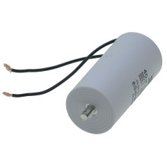 Конденсатор JYUL CBB-60L 40мкф - 450 VAC болт + провода (45*98 mm) 2