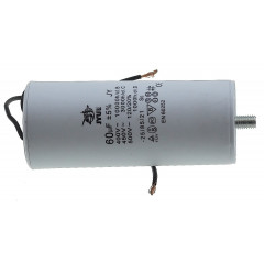 конденсатор JYUL CBB-60L 60мкф - 450 VAC болт + дроту(49*120 mm)