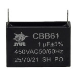 конденсатор JYUL CBB-61 1мкф - 450 VAC прямокутний 12х36х23